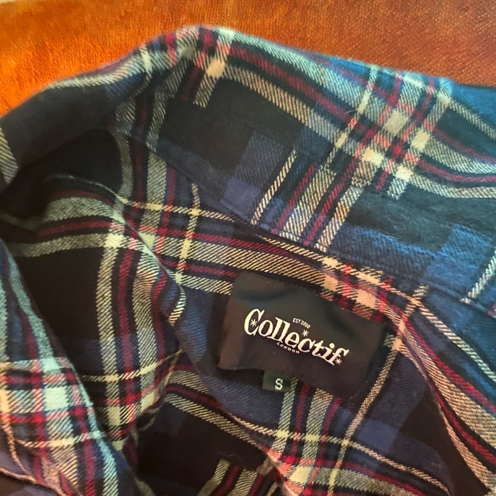 NWOT Collectif London Vintage Check Shirt - Picture 2 of 5